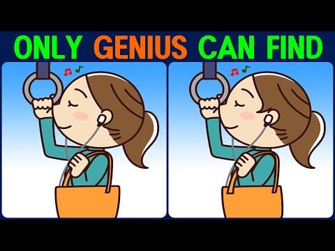 Brain exercise quiz! Find the difference between! │ live young! For young brains!
