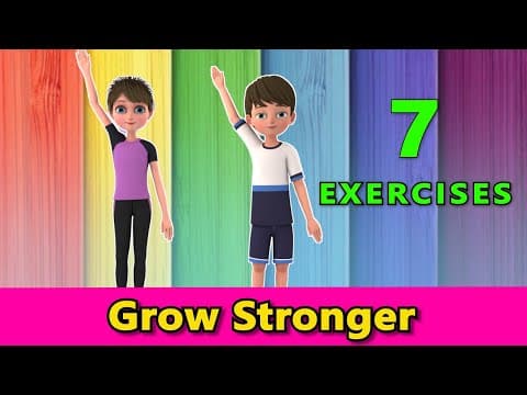 7 KIDS EXERCISES TO GROW STRONGER - Home Workout| Kids Exercise |Get Active At Home