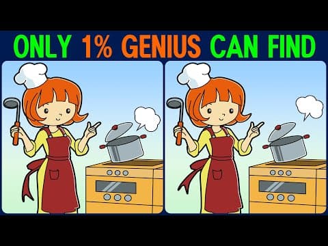 Brain exercise quiz! Find the difference between! │ Increase concentration!