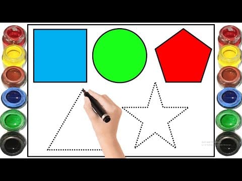 kids shapes drawing shapes shapes name drawing drawing circle triangle square pentagon