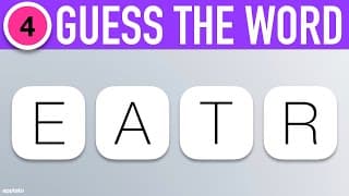Scrambled Word Games |Guess the Word Game |4 Letter Words