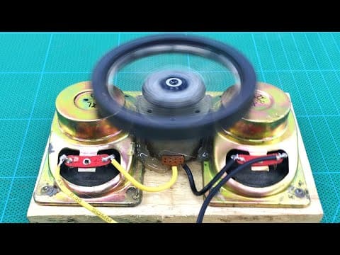 Most Powerful Free Energy Device Using DC Motor Generator With Speaker Magnet Activity
