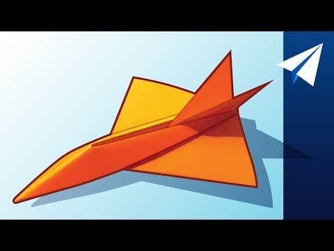 Flies over 100 feet! - how to make a jet paper airplane - diamondback designed by jayson merrill