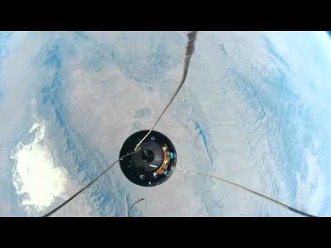 Rocket stage separation footage captured in space
