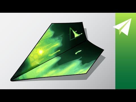 Easy paper aiplane design that flies really far - how to fold plasma y