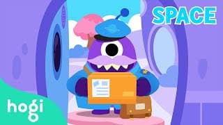 Busy Space Mailman's Day! | Outer Space Adventure | Pinkfong Planet song | Learn with Hogi