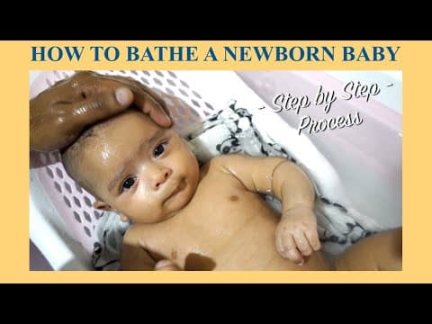 How to bathe a newborn baby-नवजात शिशु को कैसे नहलाएं-step - by - step video