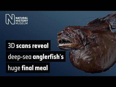 3D scans reveal deep-sea anglerfishs huge final meal - Natural History Museum