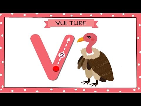 Words from letter v - words from alphabets - kids vocabulary words - how to write v