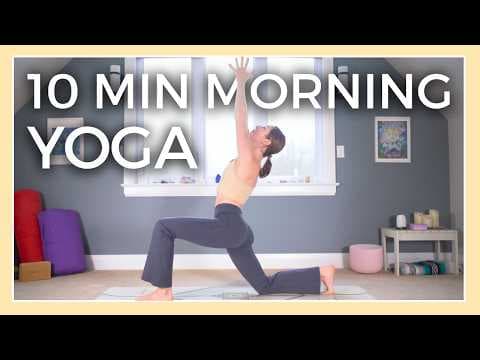 10 min Morning Yoga for Beginners - Sunrise Stretch &amp; Strength