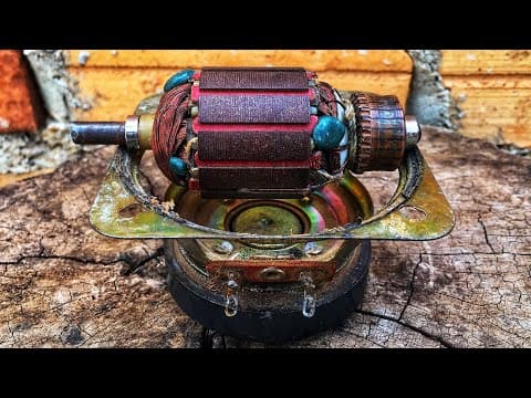 New Electricity Free Energy Device Using DC Motor Generator With Speaker Magnet