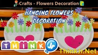 CRAFTS - How to make Flowers Decoration  | DIY | Easy Crafts | ThinkJr Creations