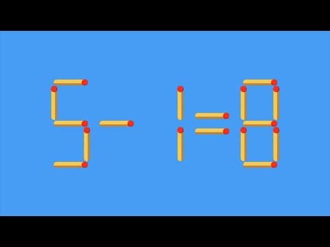 Move 1 Stick To Make Equation Correct | Matchstick puzzle #14