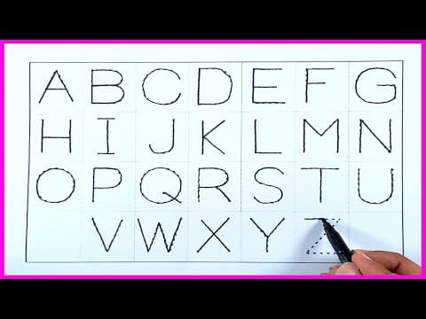 Tracing - tracing letters - tracing letters for kids - writing alphabet letters