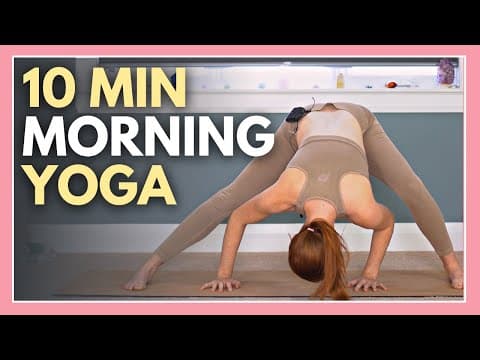 10 min Morning Yoga for CALM CONNECTION - no props & all levels