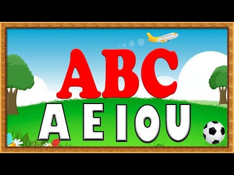 Kids learning videos - learn abc for preschool - learn abc and vowels - abc song
