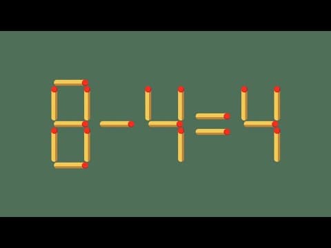 Matchstick puzzle | Move 1 Stick To Make Equation Correct #15