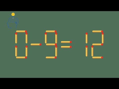 Matchstick puzzle | Move Match Stick To Make Equation Correct #26