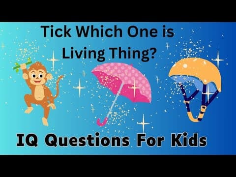 Kids Iq Development Video Part 5 | Educational Video | IQ Questions For Kids With Answers