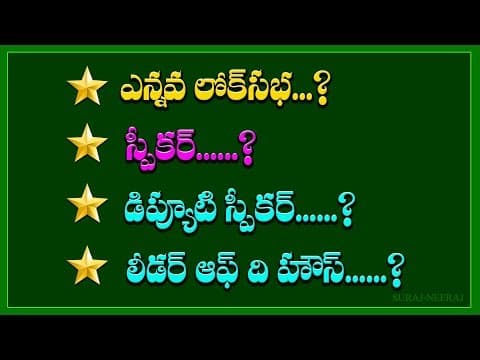 Lok Sabha/Important questions asked in the Previous Competitive Examination