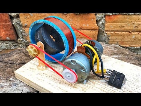 Permanent Magnet Free Energy Self Running Generator Using DC Motor New Science Technology