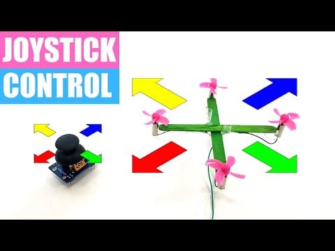 DIY Mini Drone Part 5| Analog Joystick Control | Drone Science Project