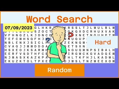 Word Search - Challenge  Ep595