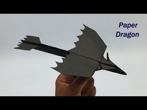 Making Dragon Airplane From Paper - How To Make a Paper Dragon Airplane