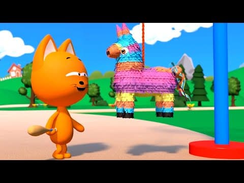 Kitty's Games - Pinata Surprise Egg and the Blue Tractor - premiere on the channel