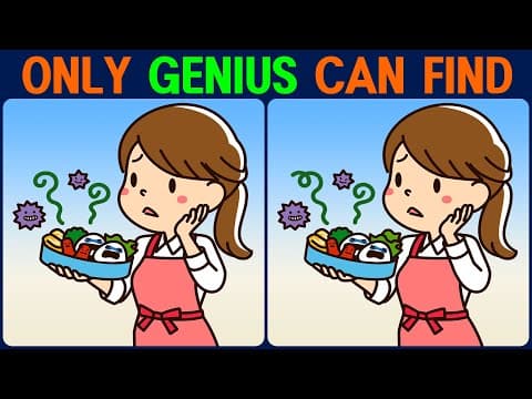 Brain exercise quiz! Find the difference between! │ Develop concentration while having fun!