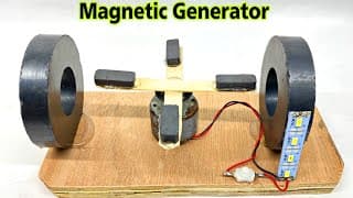How to make free electricity from dc motor and two big magnet | homemade generator