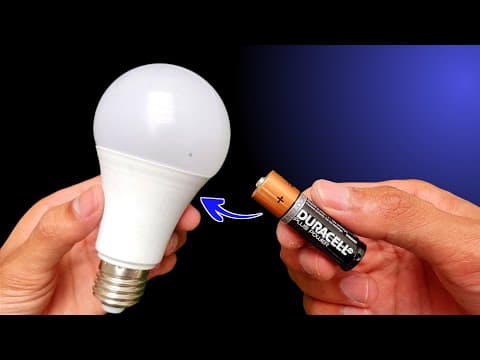 Just Use 1.5V Battery and Relight All Broken LED Bulbs in Your Home