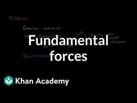 Four fundamental forces