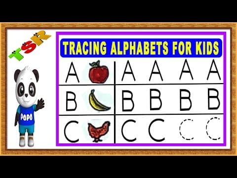 Kids learning videos - tracing letters for kids - tracing letters - alphabet tracing letters