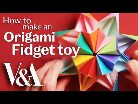 DIY Origami Fidget Toy 🌈 Kaleidoscope Paper Craft Tutorial - YouTube