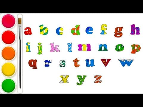 Alphabet coloring pages-Small Alphabet With Coloring For Kids-Coloring pages for kids