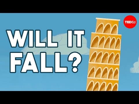 Why doesn’t the leaning tower of pisa fall over