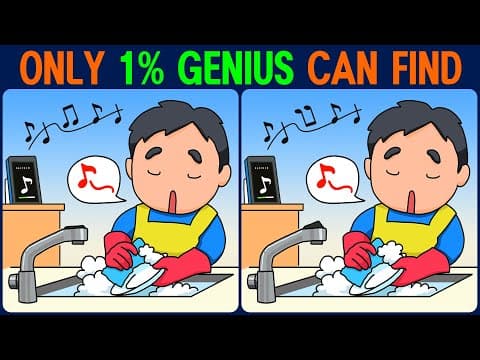 Brain exercise quiz! Find the difference between! │ How to keep your brain healthy!
