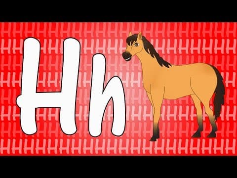 Letter h song for kids - words that start with h - animals that start with h