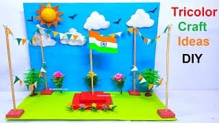 Tricolor craft ideas for independence day & republic day special  - diy