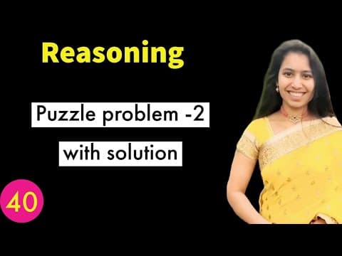 Simple tips to solve puzzle problems in reasoning || Reasoning Telugu || Arithmetic || Competitive