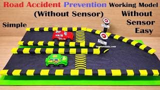 road accident prevention project working model science project for exhibition - simple