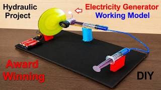 innovative electricity generator working model - science project for exhibition - diy