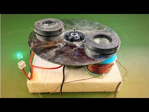 Homemade Easy Free Energy Magnet Electric Using DC Motor 2018 At Home - Science Experiment Project