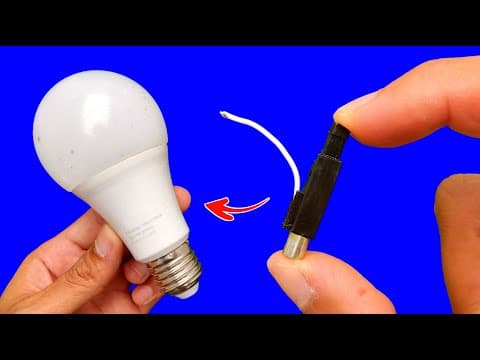 Not many people know, An amazing way to repair LED bulbs