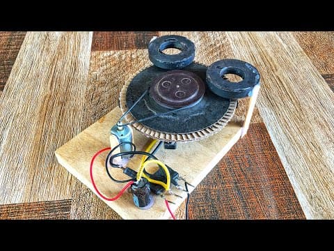 Electric Science Project Free Energy Generator 100% Self Running By DC motor With Magnets At Home