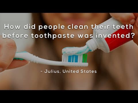 How did people clean their teeth before toothpaste was invented