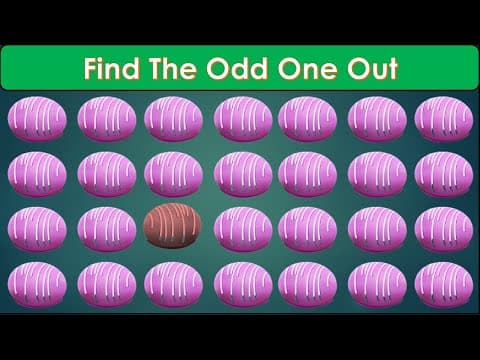 Find The Odd One Out in These Pictures? How Good Your Eyes#36 |Find The Odd emoji | Fruit Game|