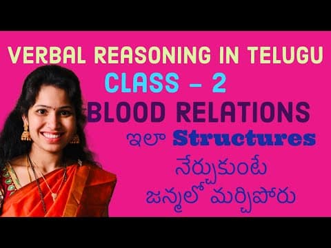 Class -2 || Reasoning classes for Competitive exams || Verbal Reasoning || Blood Relations Structure
