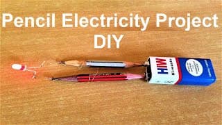 pencil electricity project | electricity project | science project